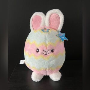 NEW FAO Schwarz 12" Glow Brights Bunny Egg Plush Easter Spring